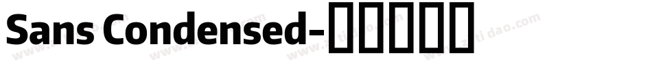 Sans Condensed字体转换